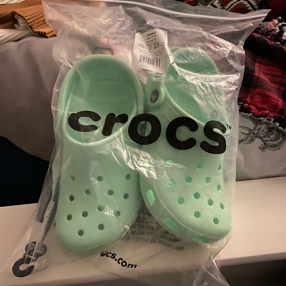 Mint Crocs